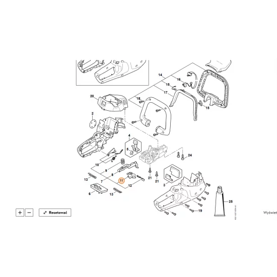 STIHL  Dźwignia blokady HA07 435 7300